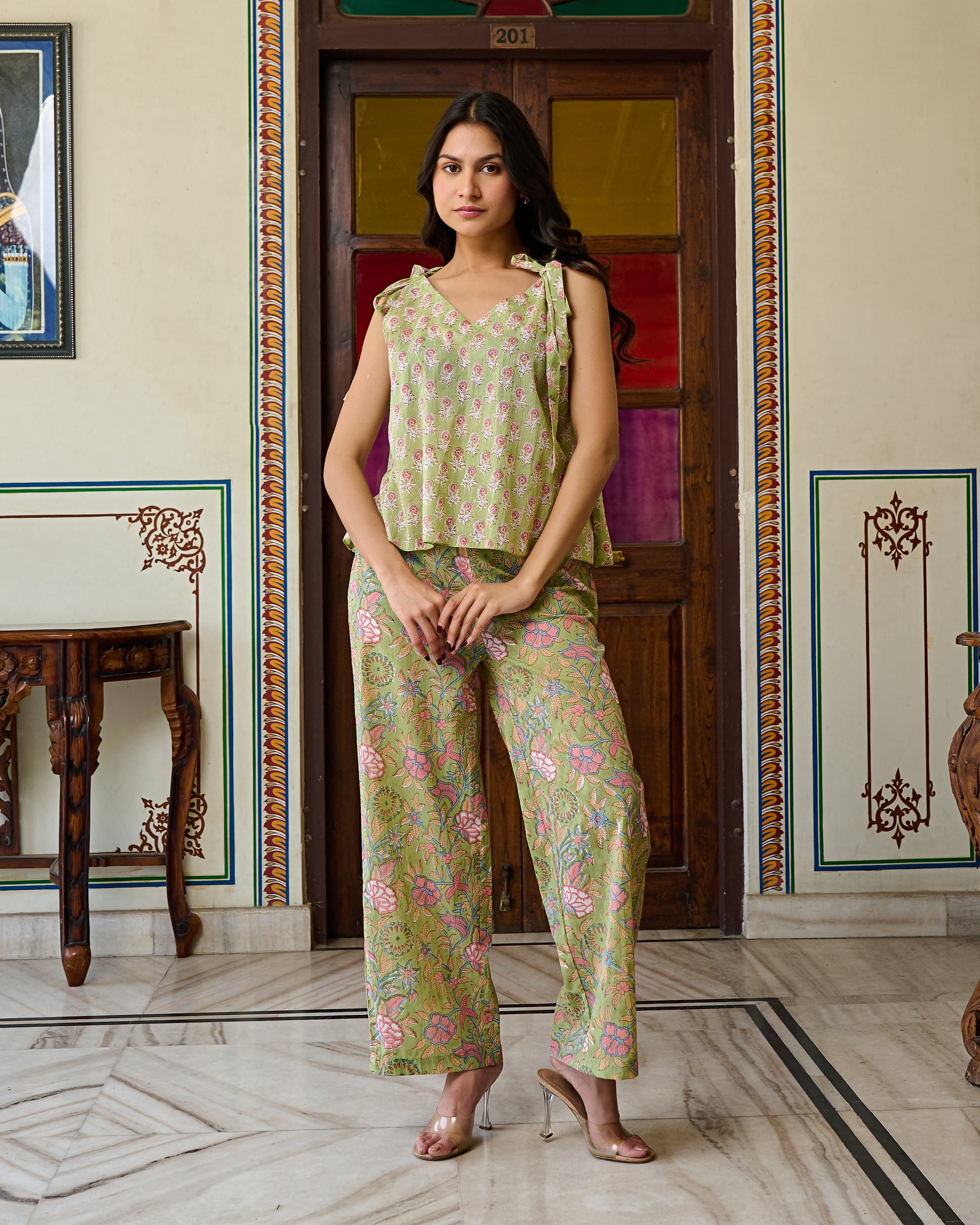 Block printed dresses