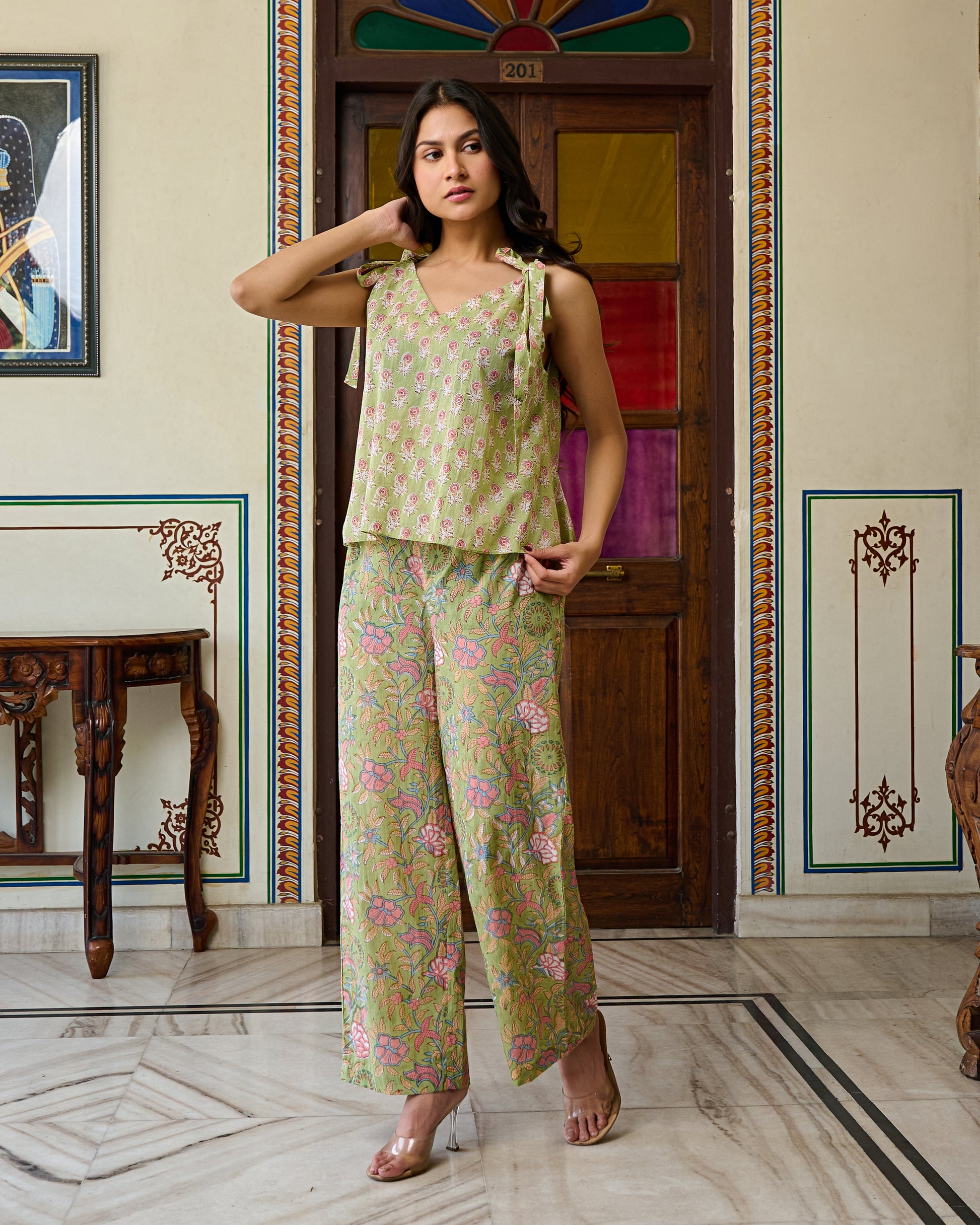 Block printed dresses