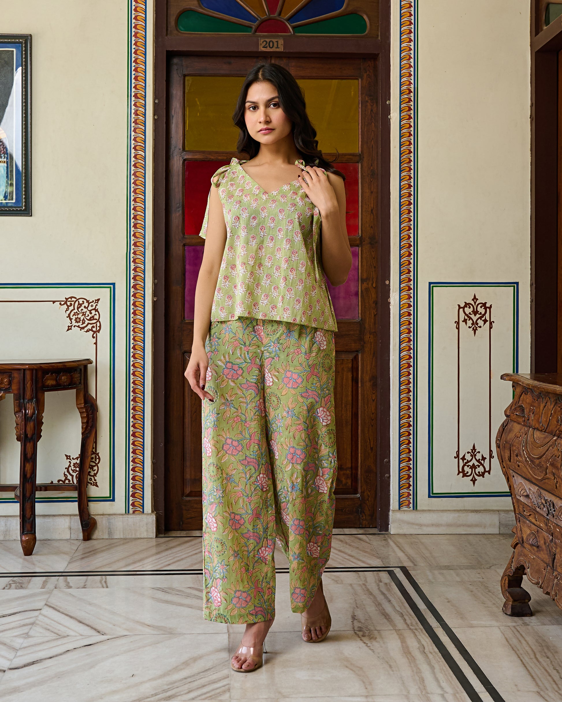 Block printed dresses