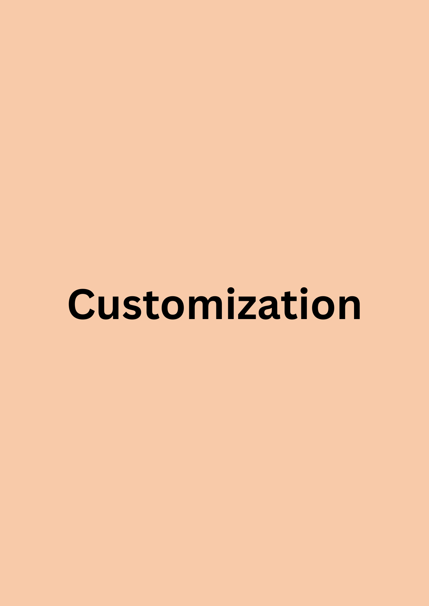 Customization work done