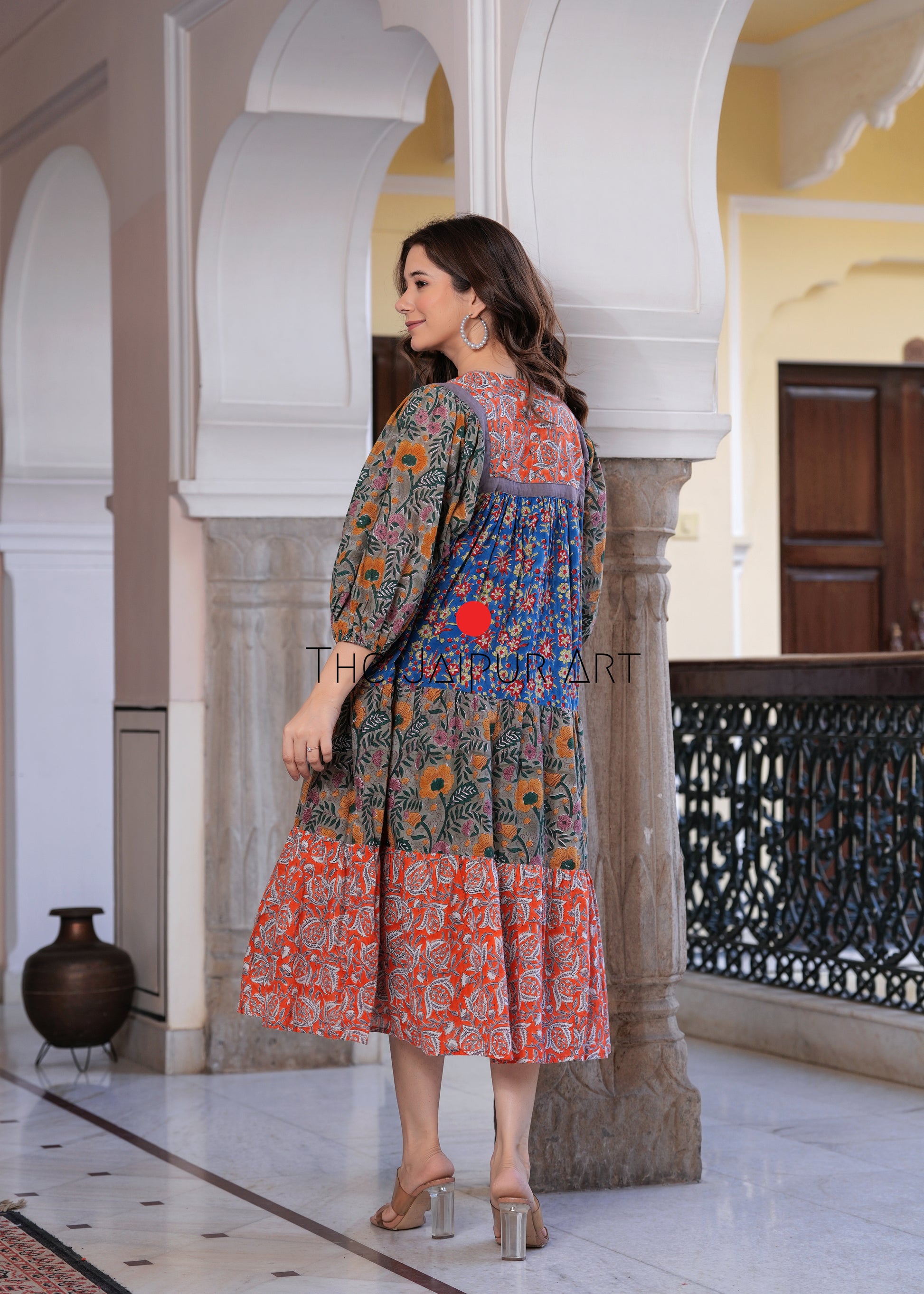 Multicolor Boho Midi - Main Image