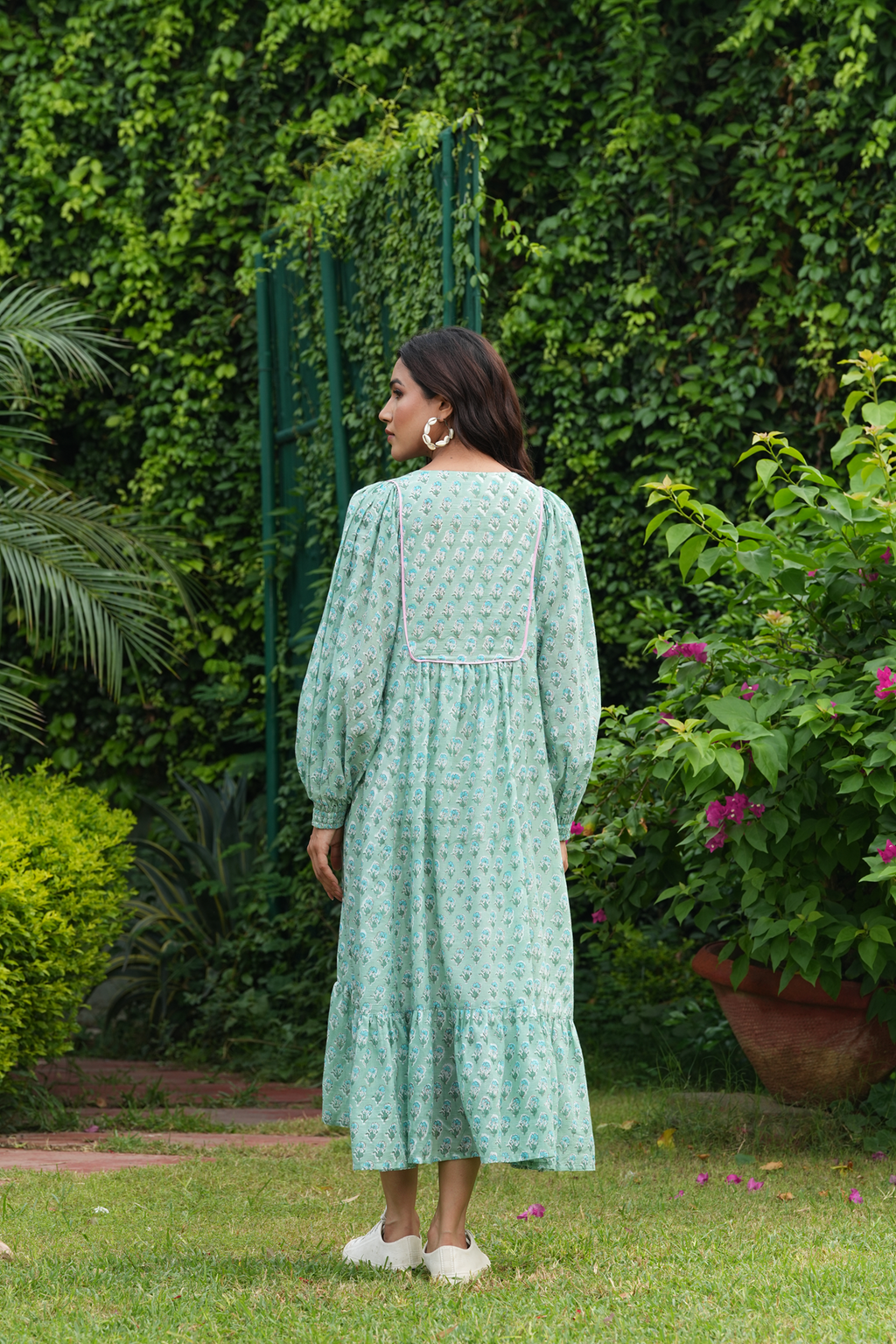 Beautiful Hand Block-Printed Maxi Dress