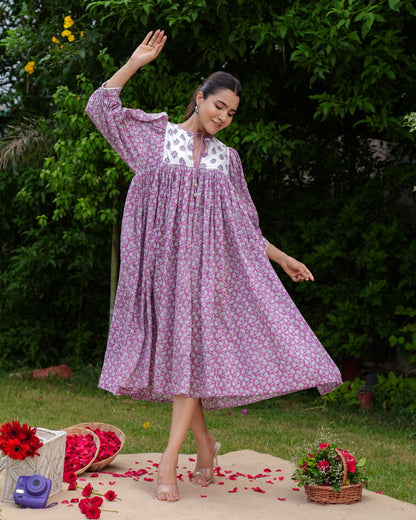 Raima Midi~ Rose Bloom Midi dress