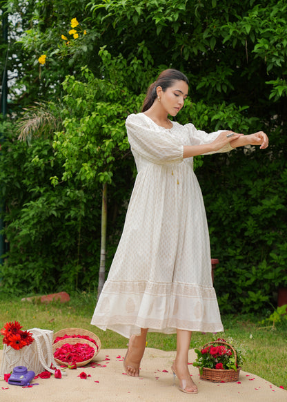 Beautiful White Midi Dress