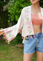 Beautuifull Embroidered Jesika Kaftan Top