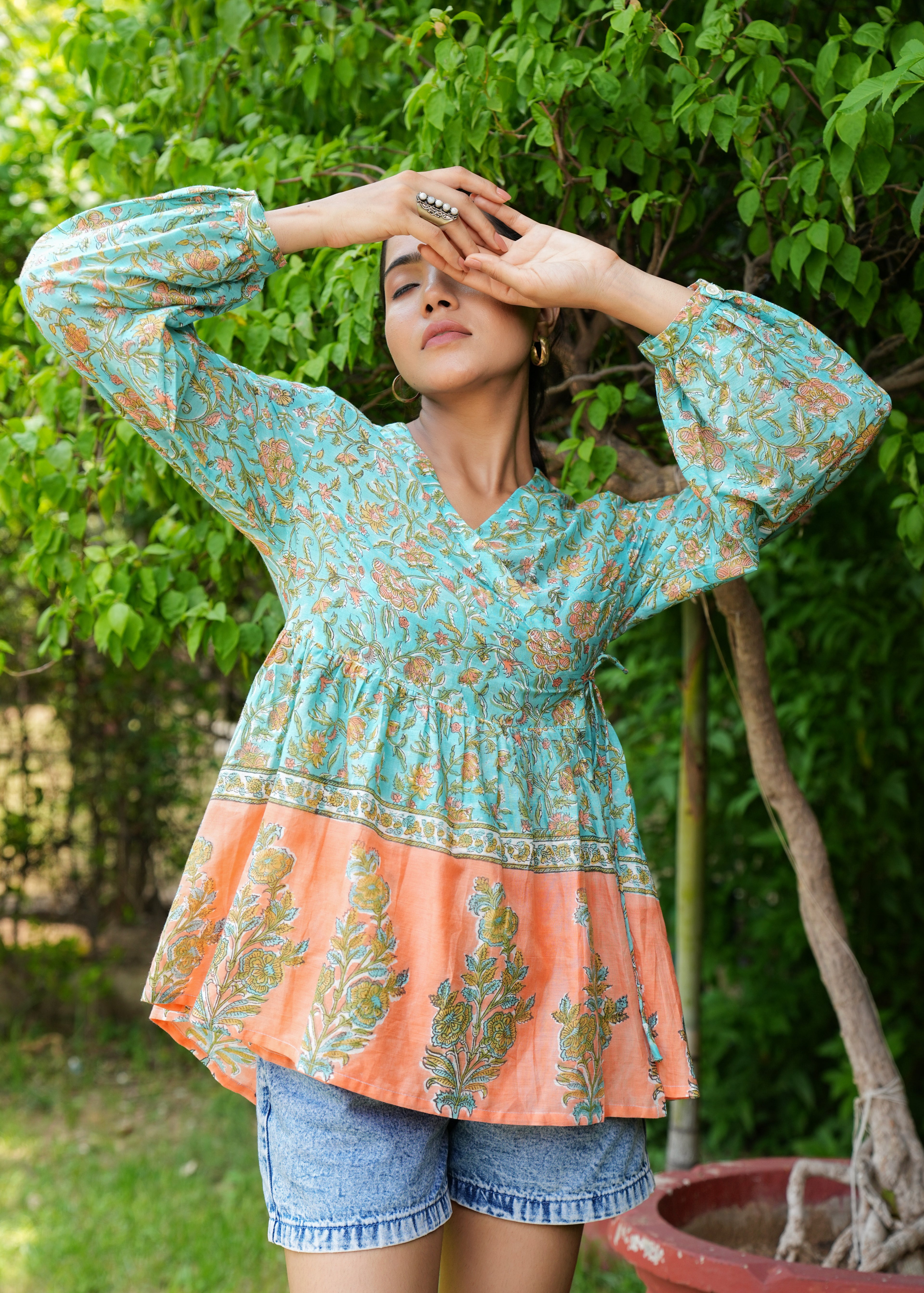 Hand Block Printed Ananya Blouse
