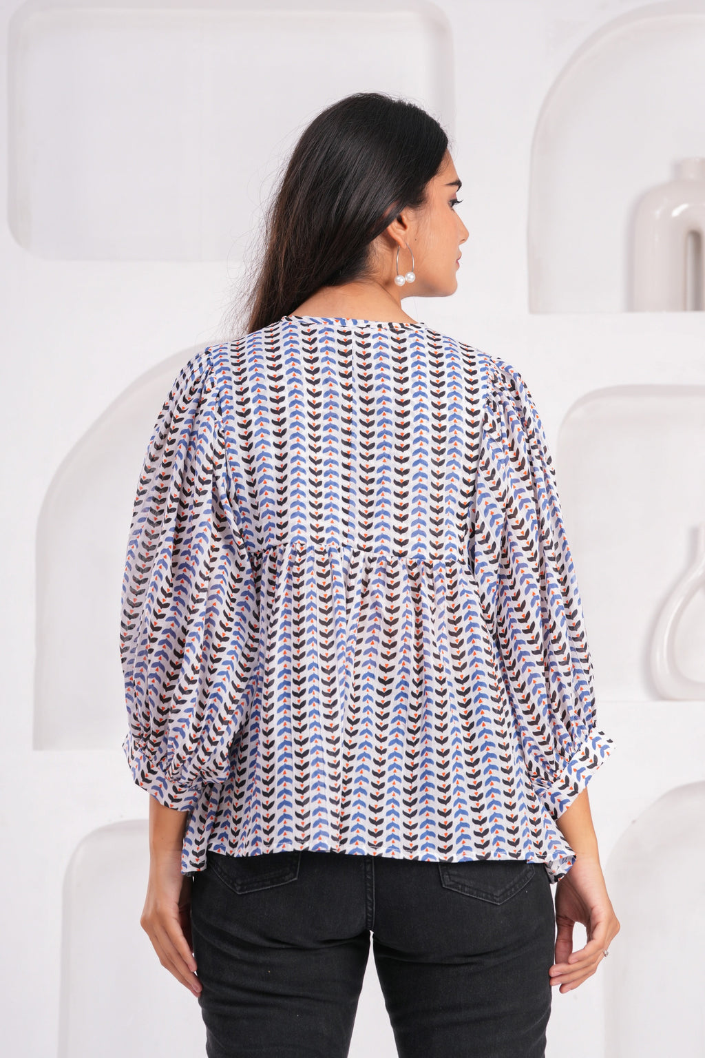 Hand Block Printed Rivka Top