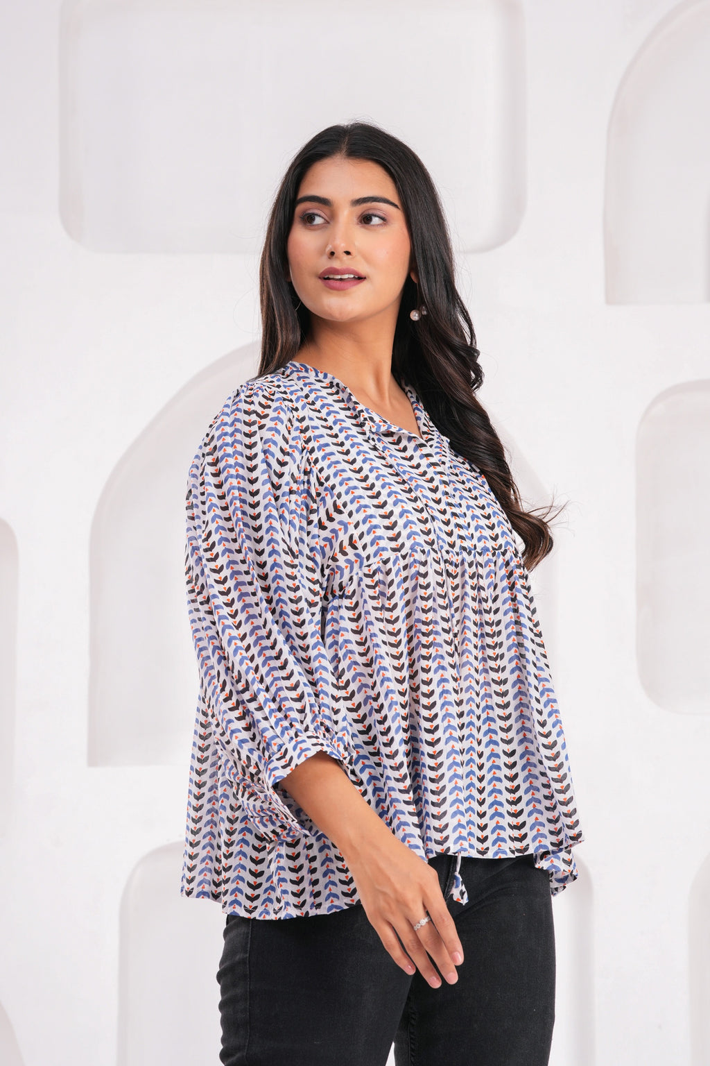 Hand Block Printed Rivka Top