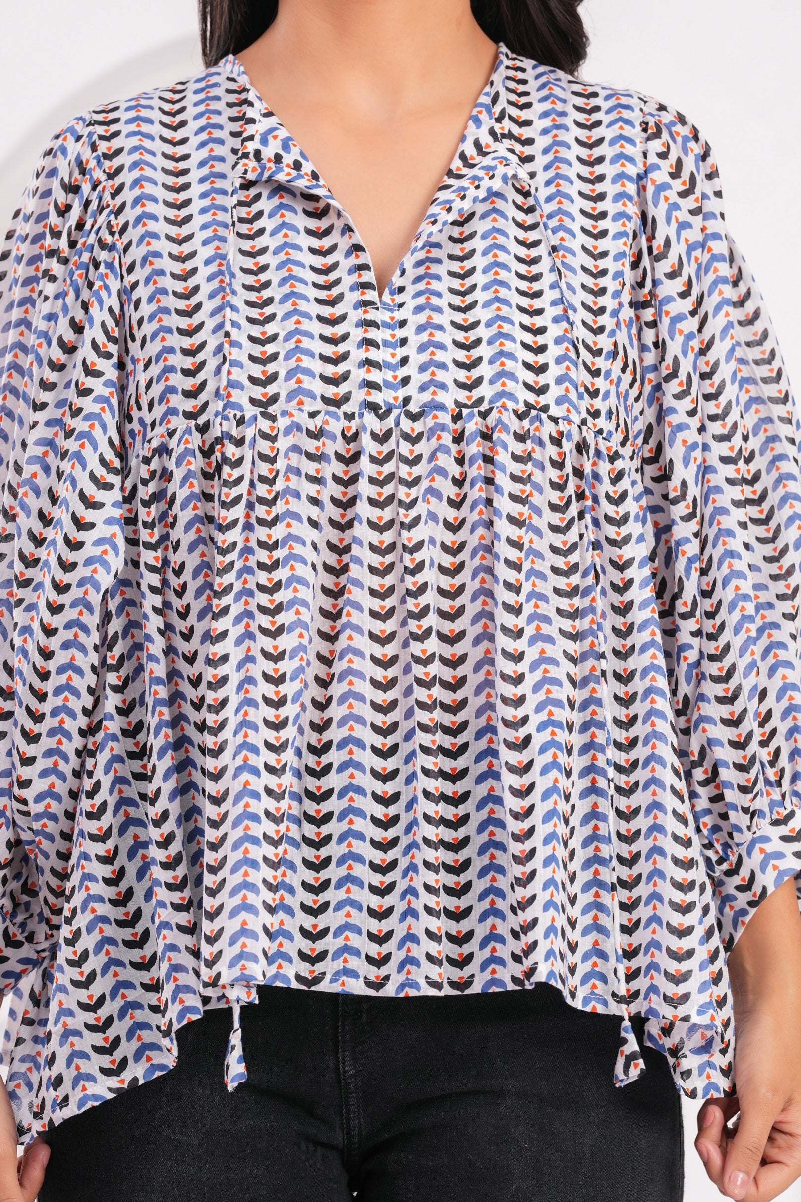 Hand Block Printed Rivka Top