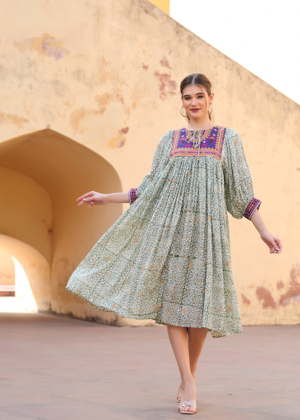 Cotton summer midi Dress