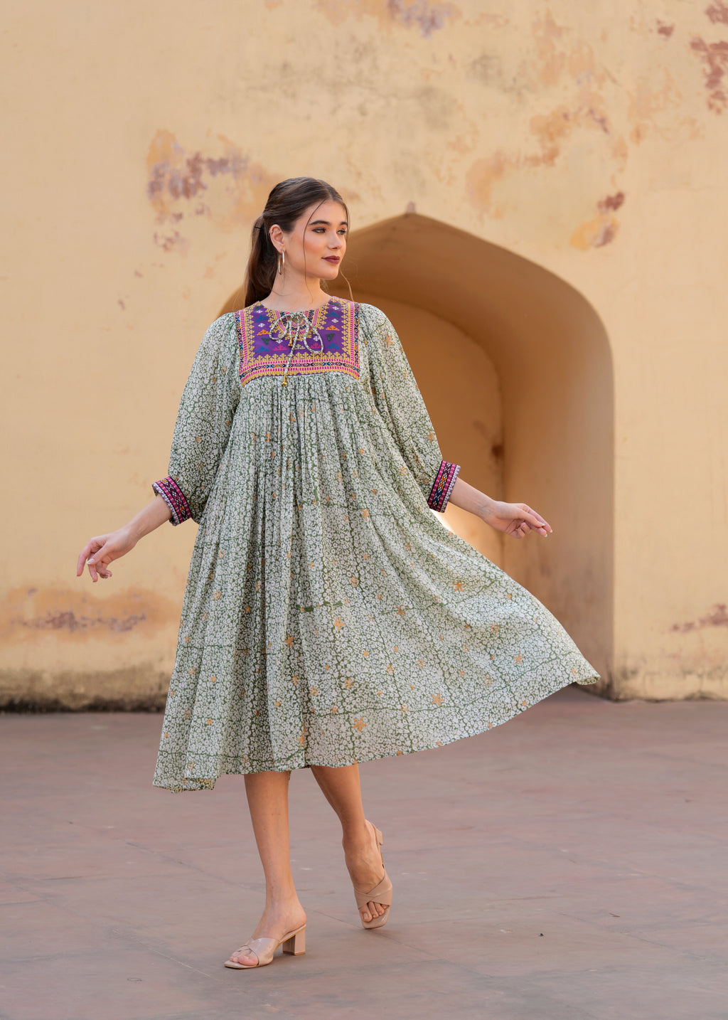 Cotton summer midi Dress