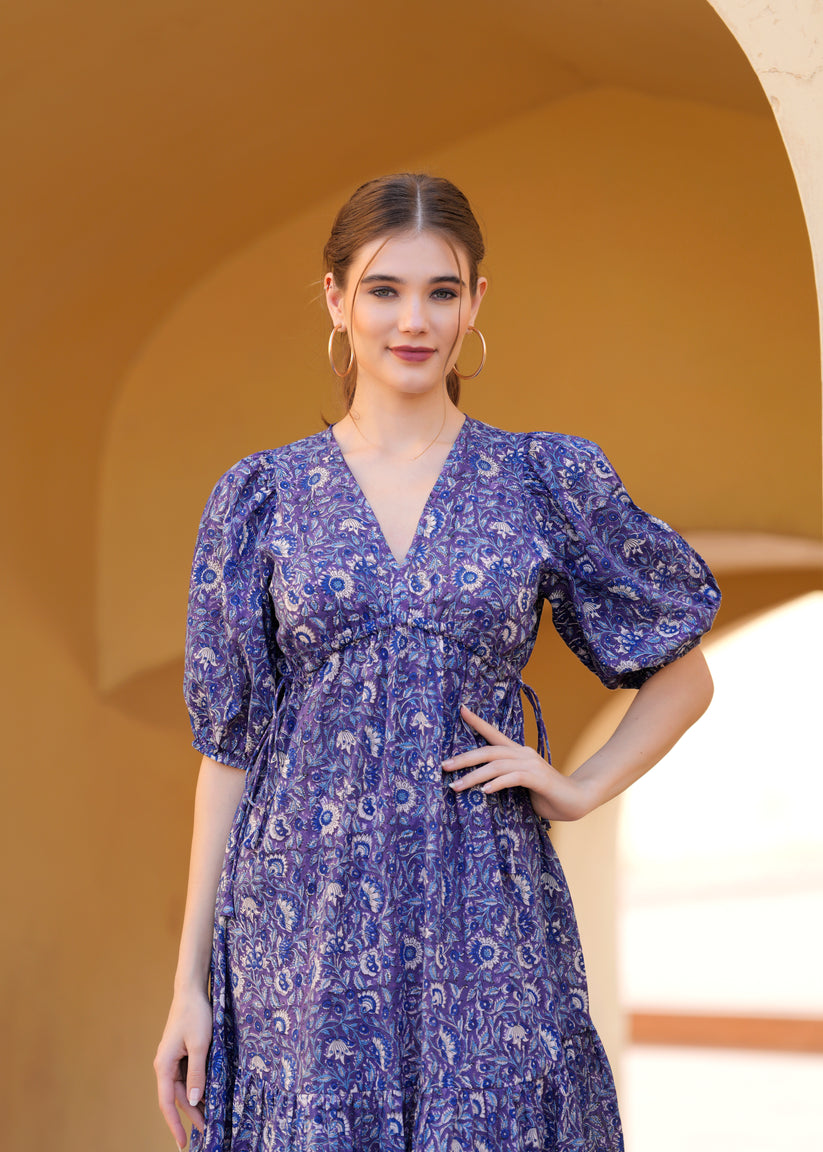 Hand Block Printed Dress | Summer Midi Dress | Maxi Dress Long Dress for Women | eBay Hand Block Printed Dress | Summer Midi Dress | Maxi Dress Long Dress for Women | eBay