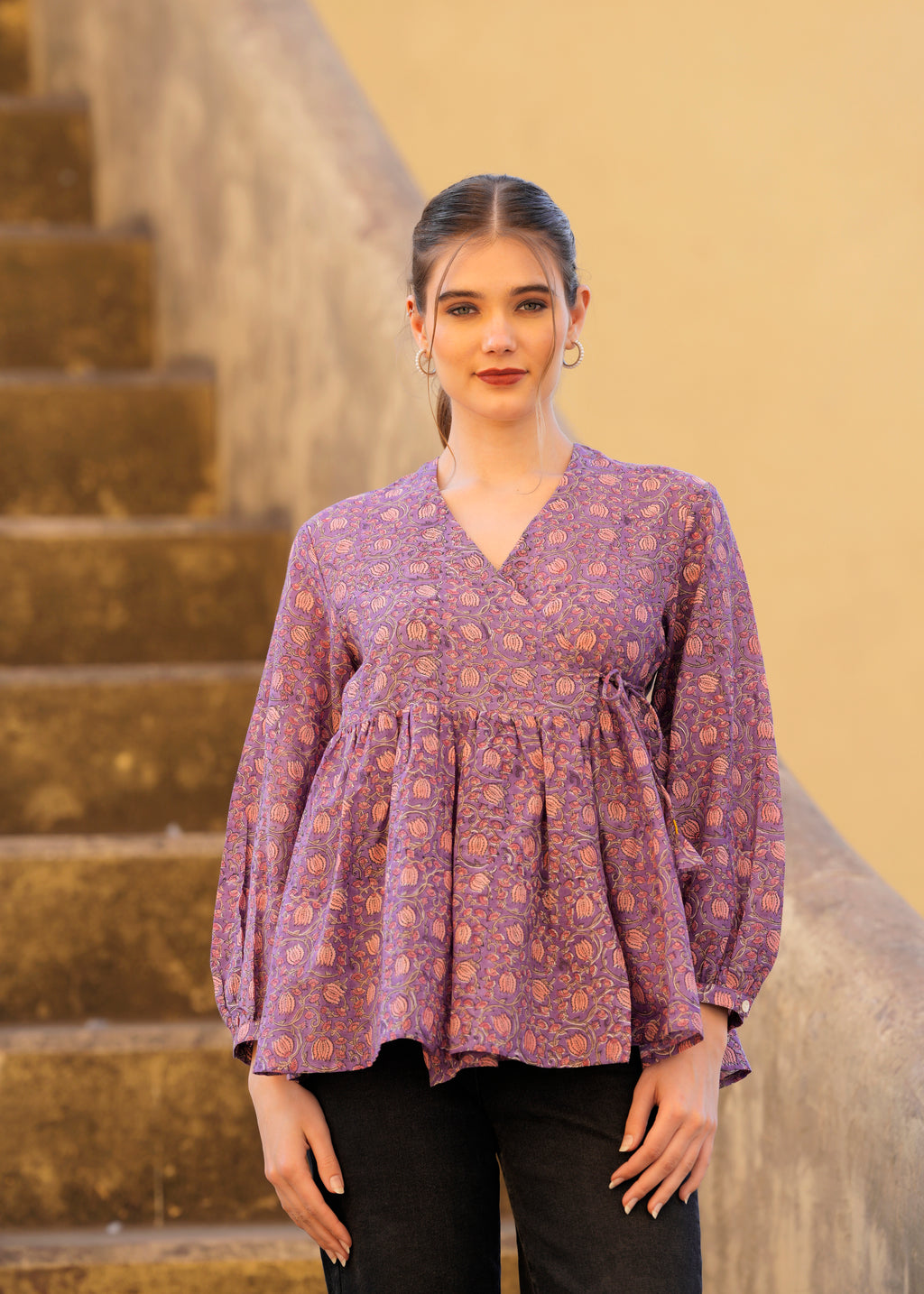Hazel Wrap Blouse