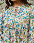 Beautiful Hand Block printed Cotton Mini Dress