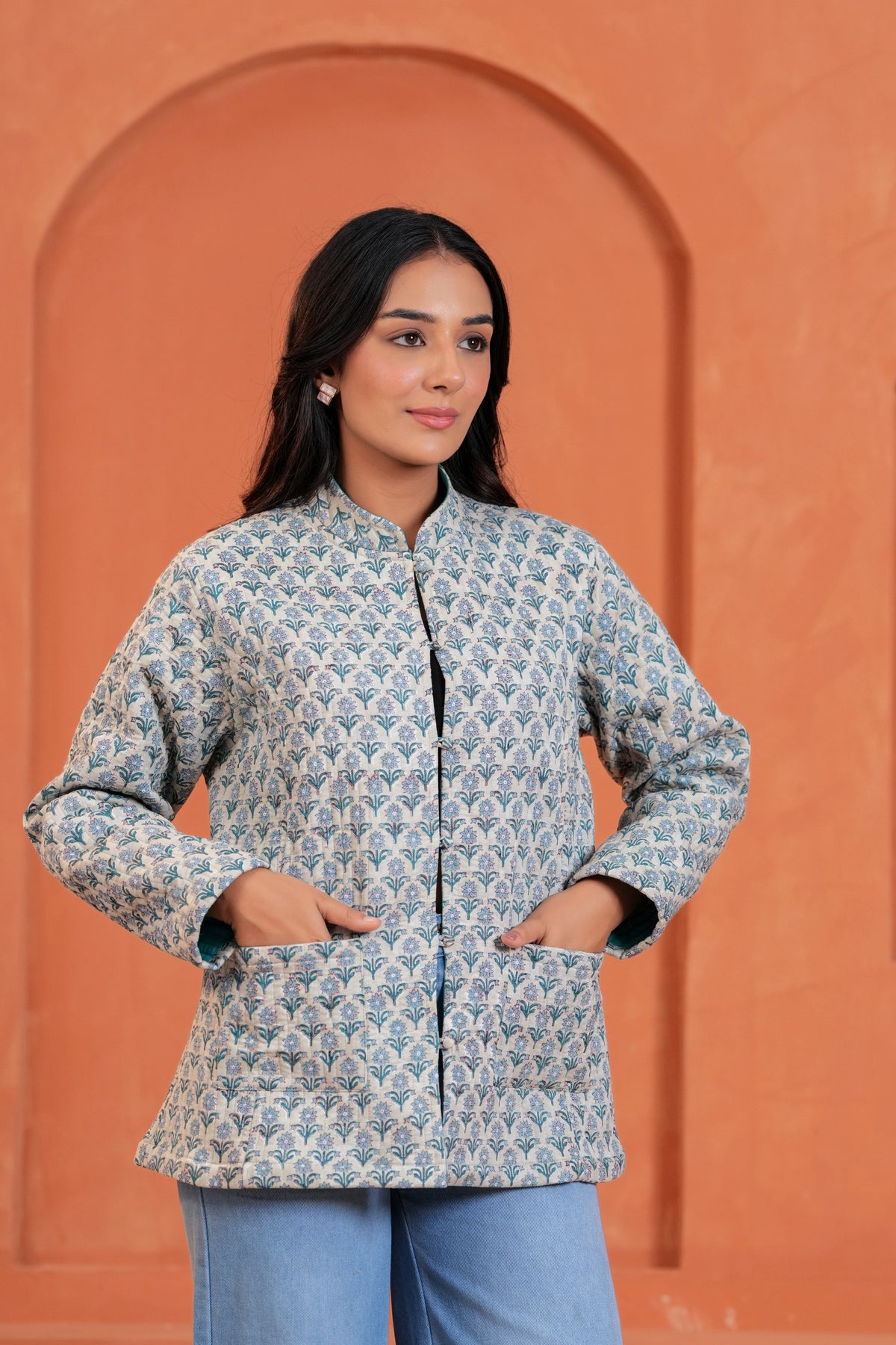 Reversible Cotton Hand Block Print Jacket