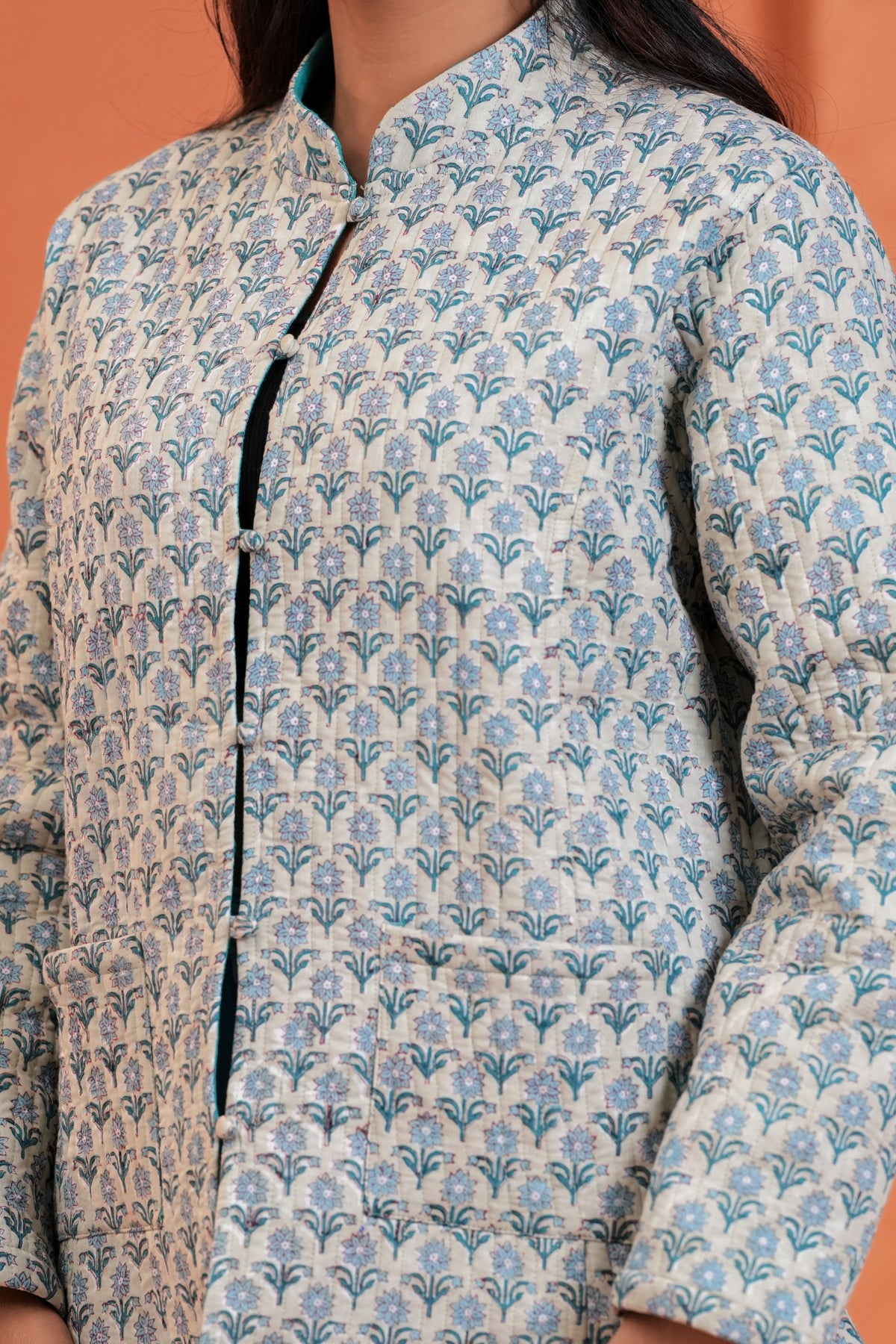 Reversible Cotton Hand Block Print Jacket