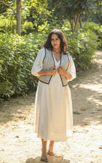 kantha quilted winter jacket