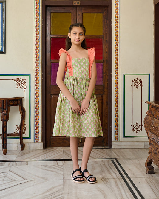 Block printed dresses