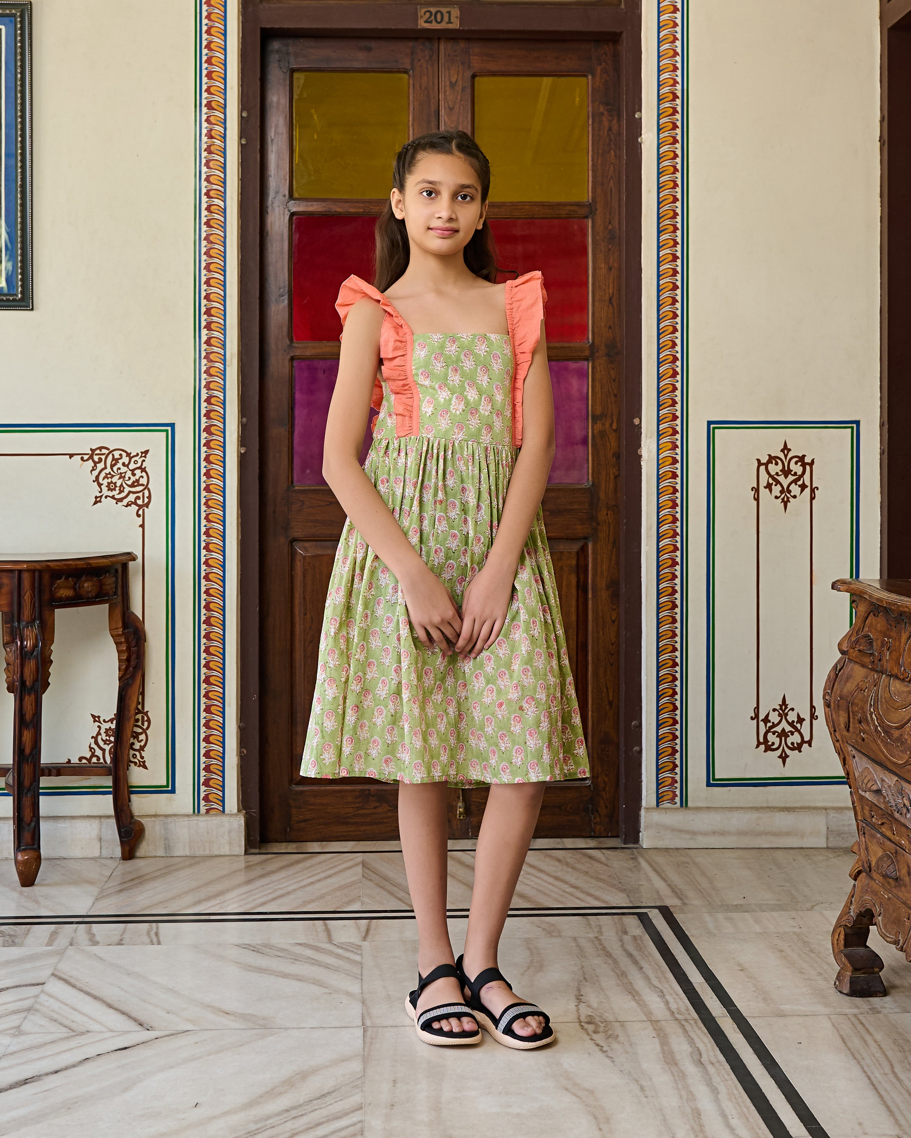 Block printed dresses