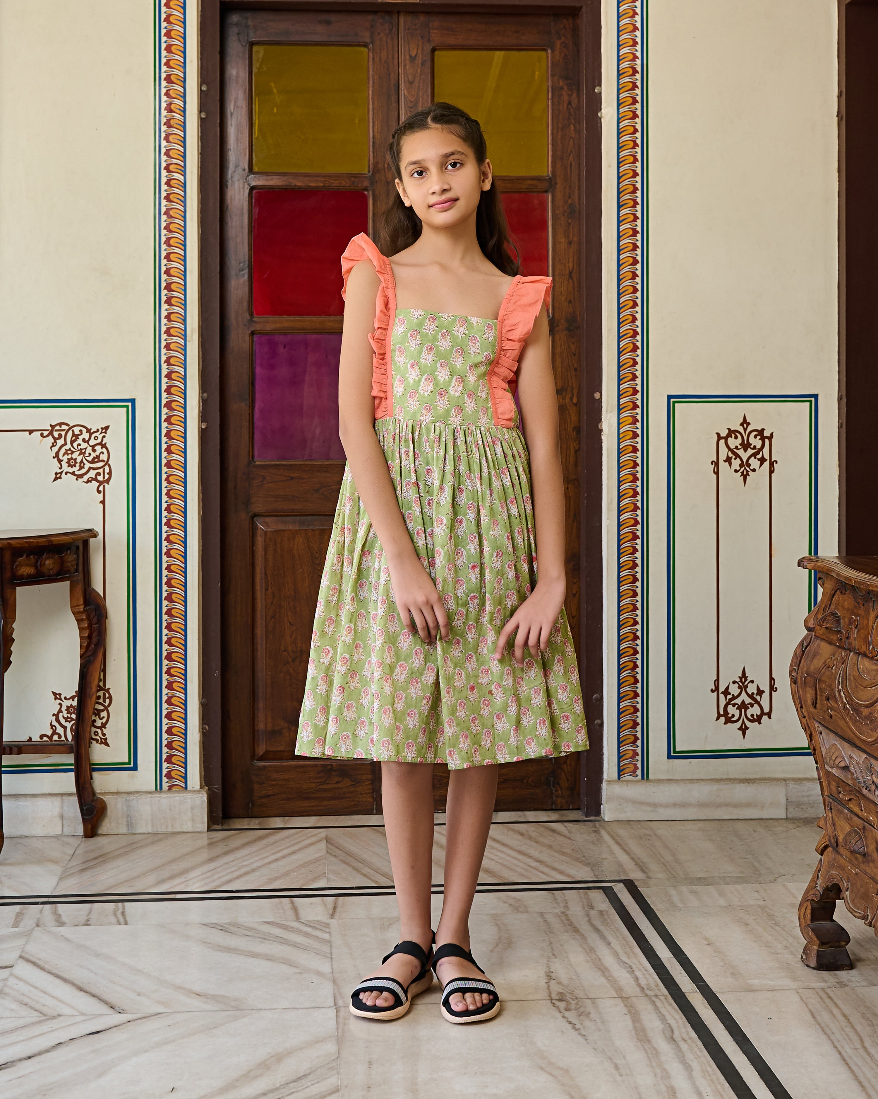 Block printed dresses