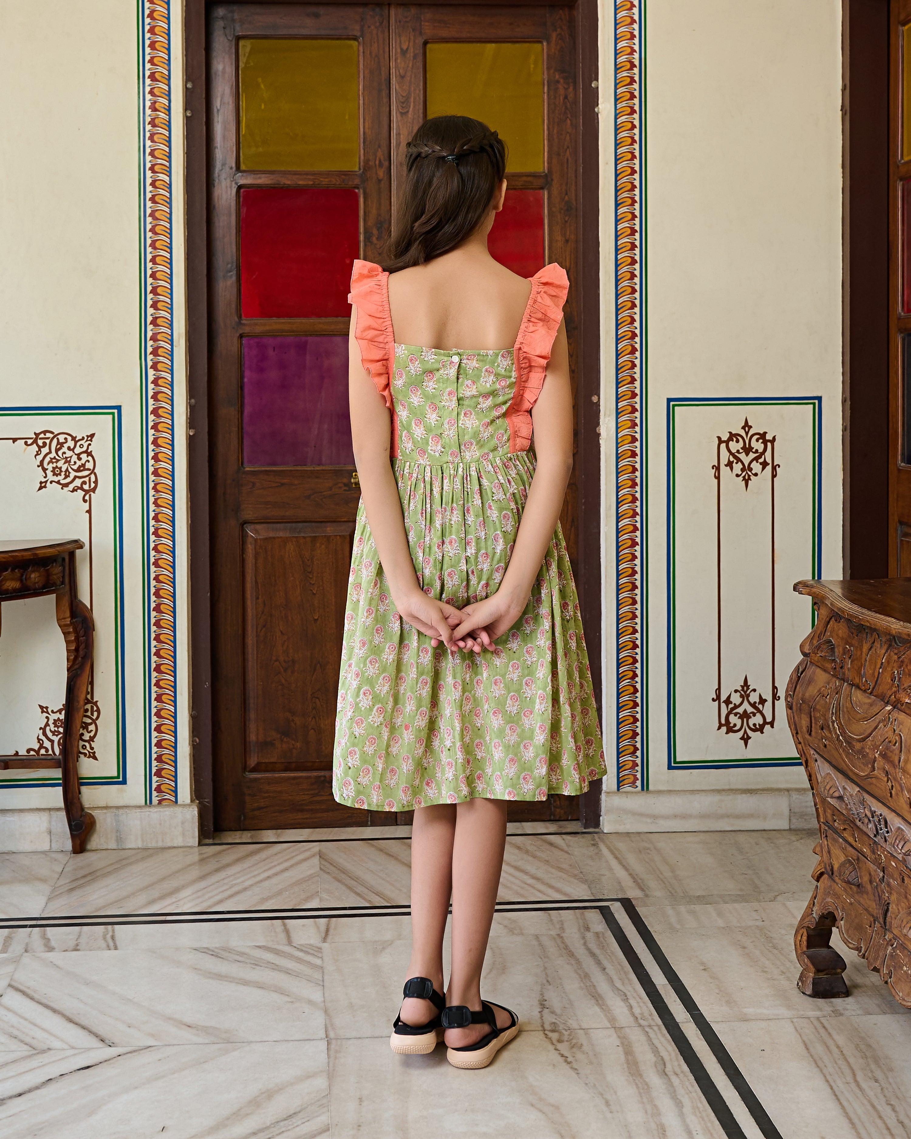 Block printed dresses