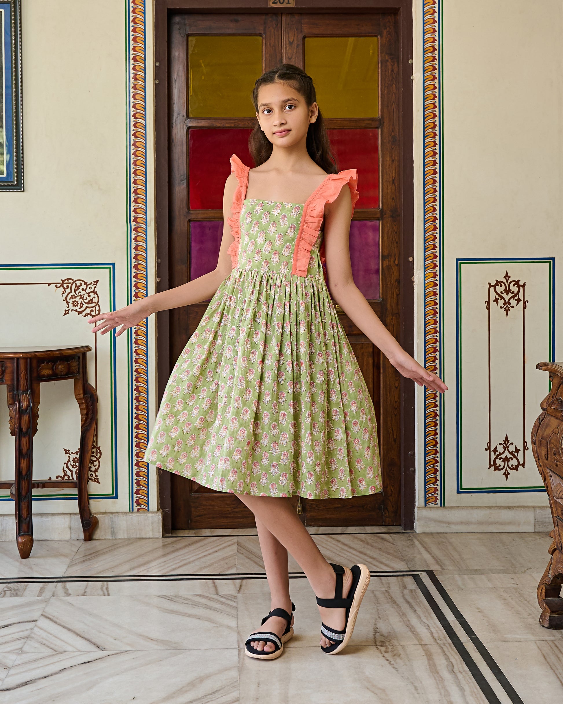 Block printed dresses