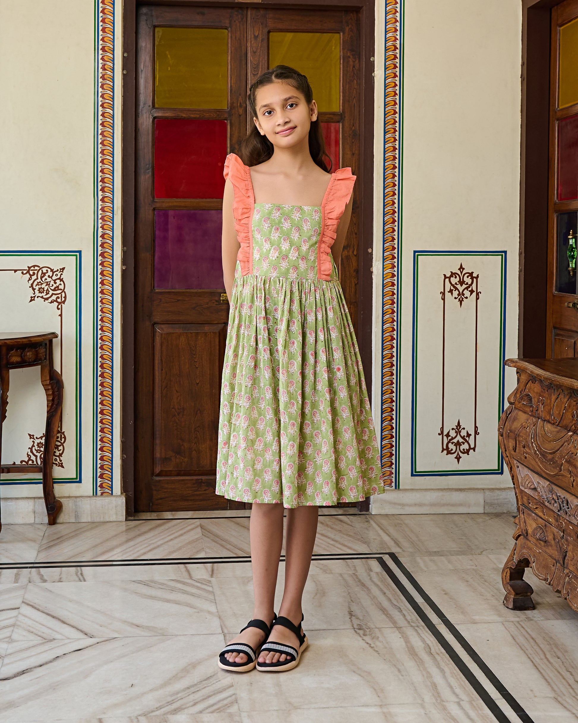 Block printed dresses