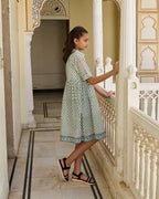 Block printed dresses