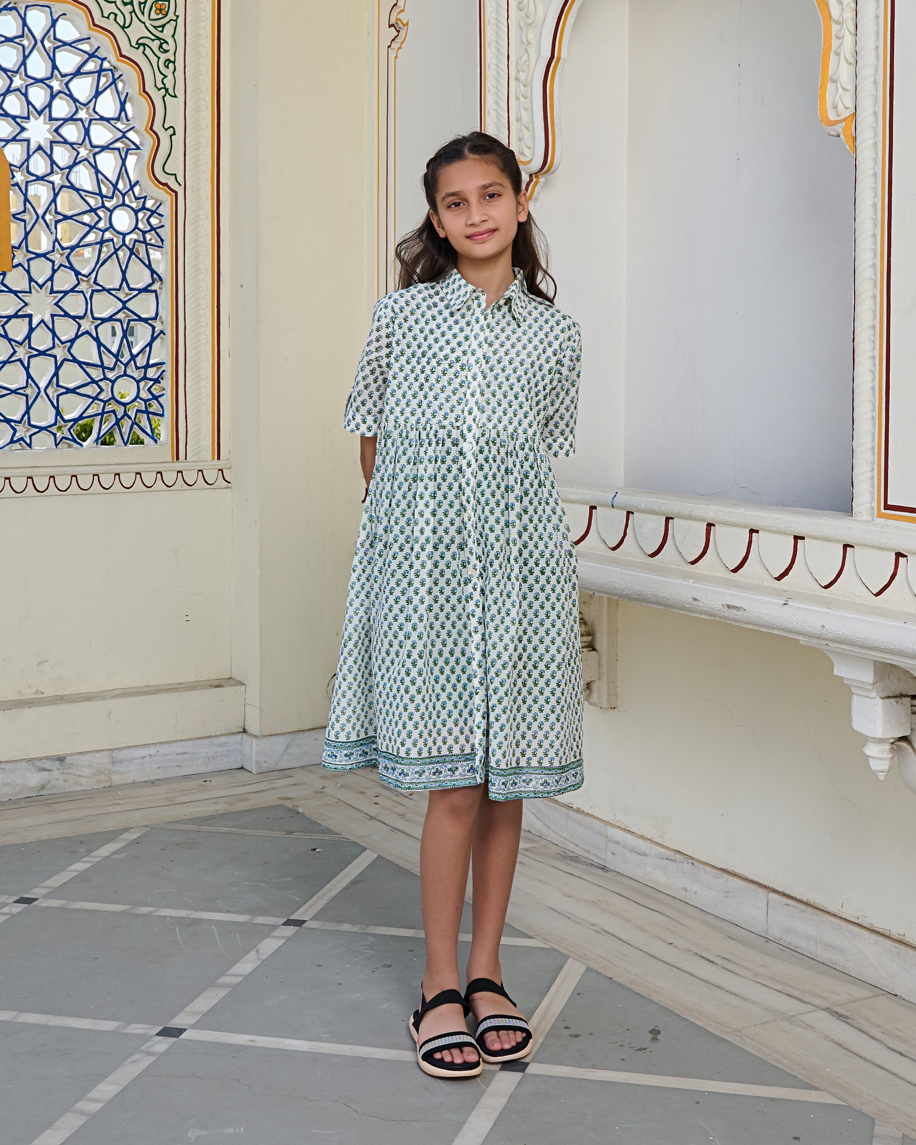 Block printed dresses