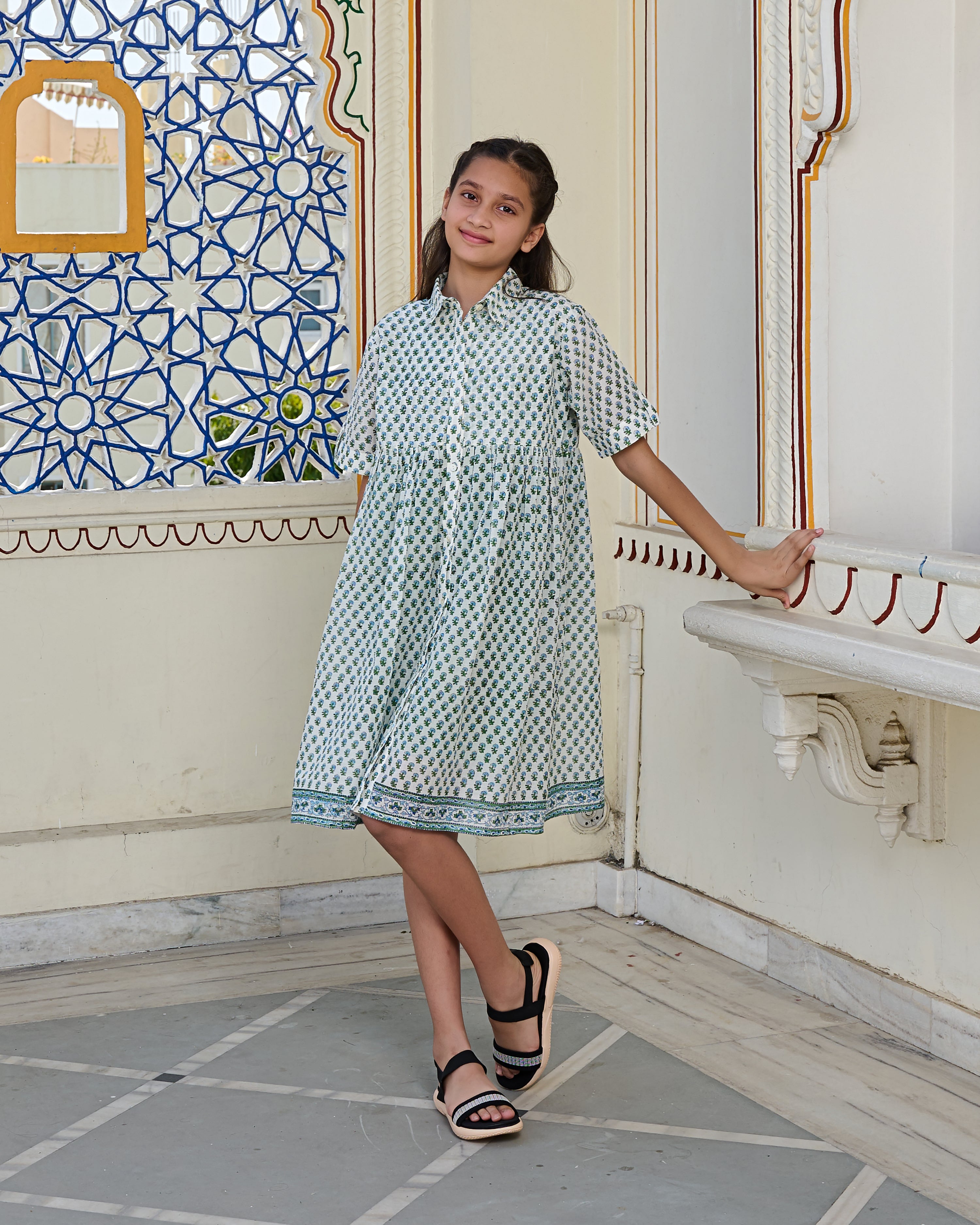 Block printed dresses