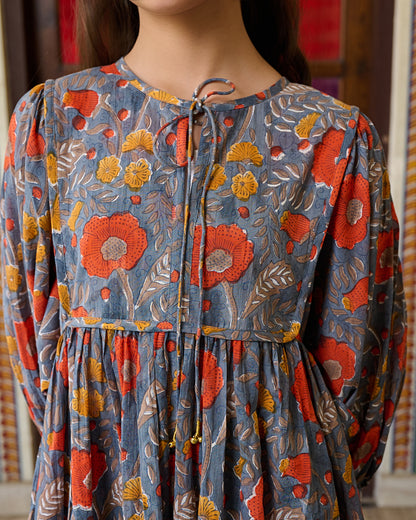 Block printed dresses