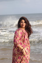 Hand Block Printed Cotton Freya Midi Dress