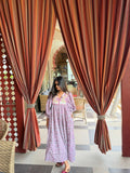 Hand Block Printed Hailey Midi~ Hydrangea