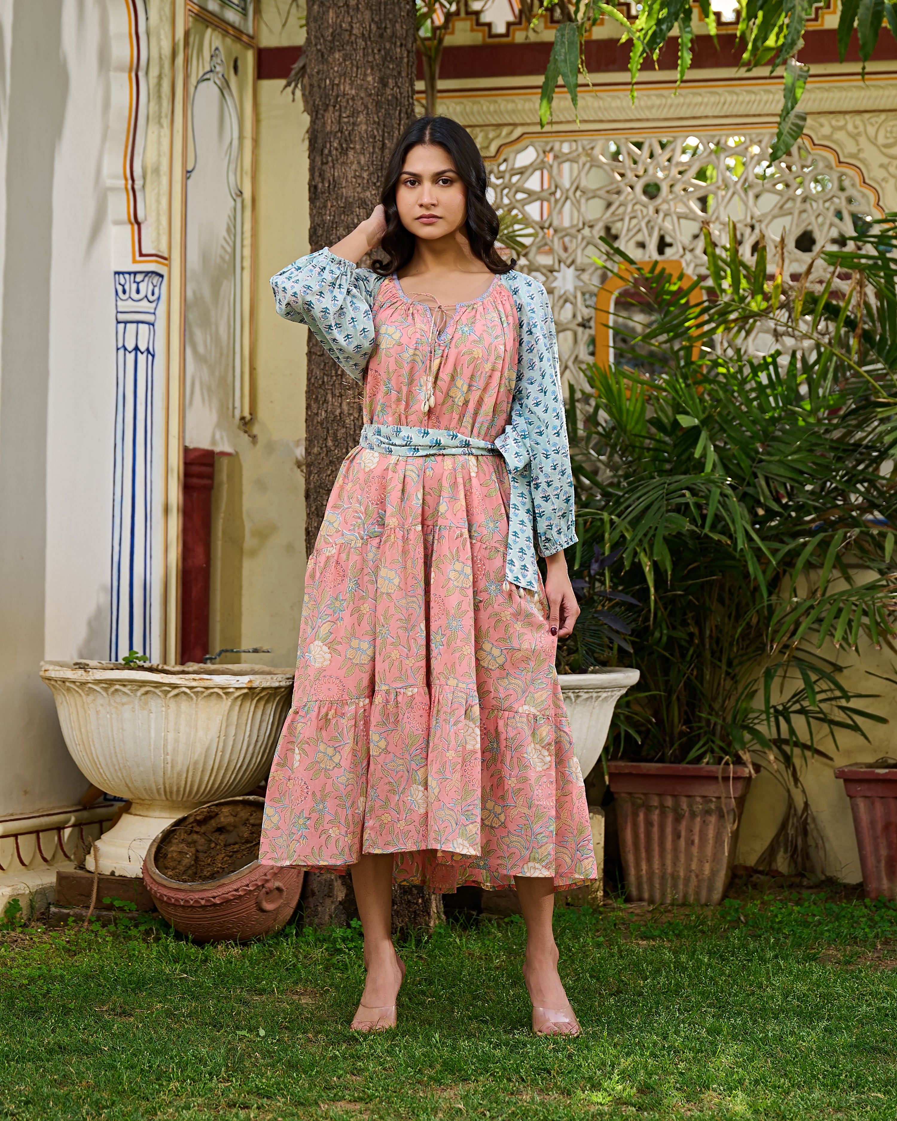 Block printed dresses