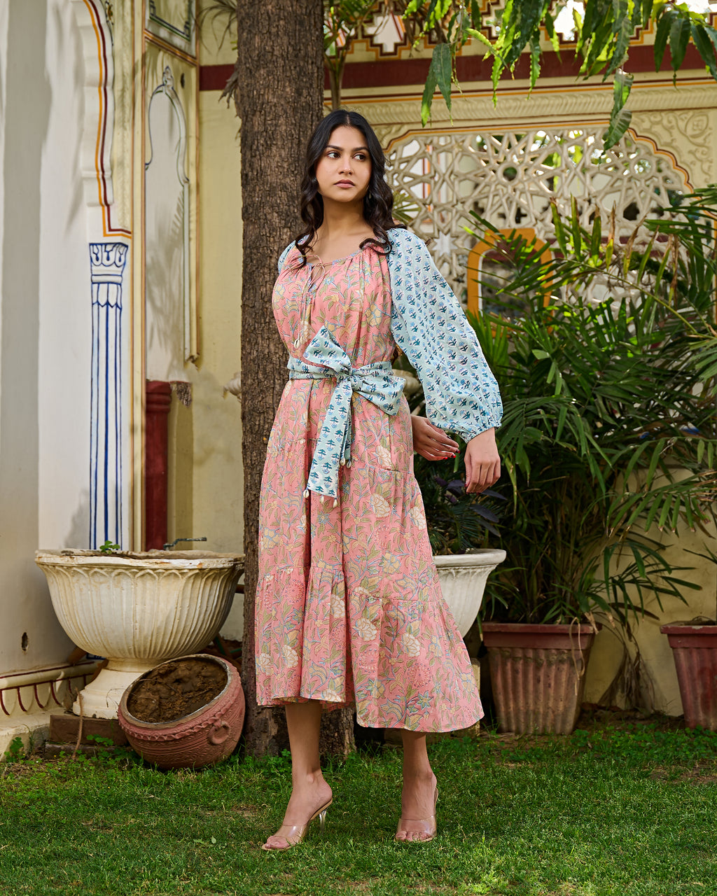 Block printed dresses
