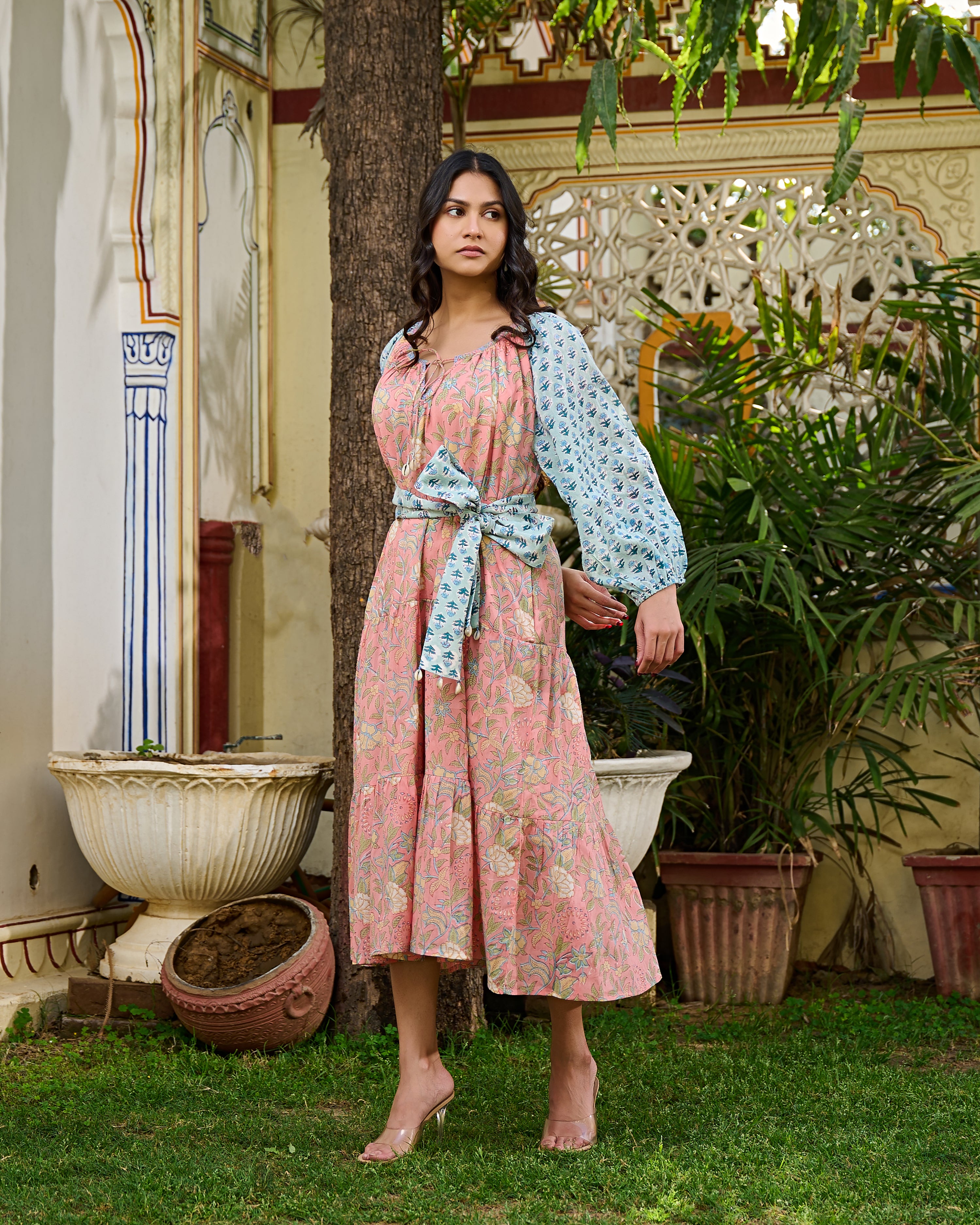 Block printed dresses