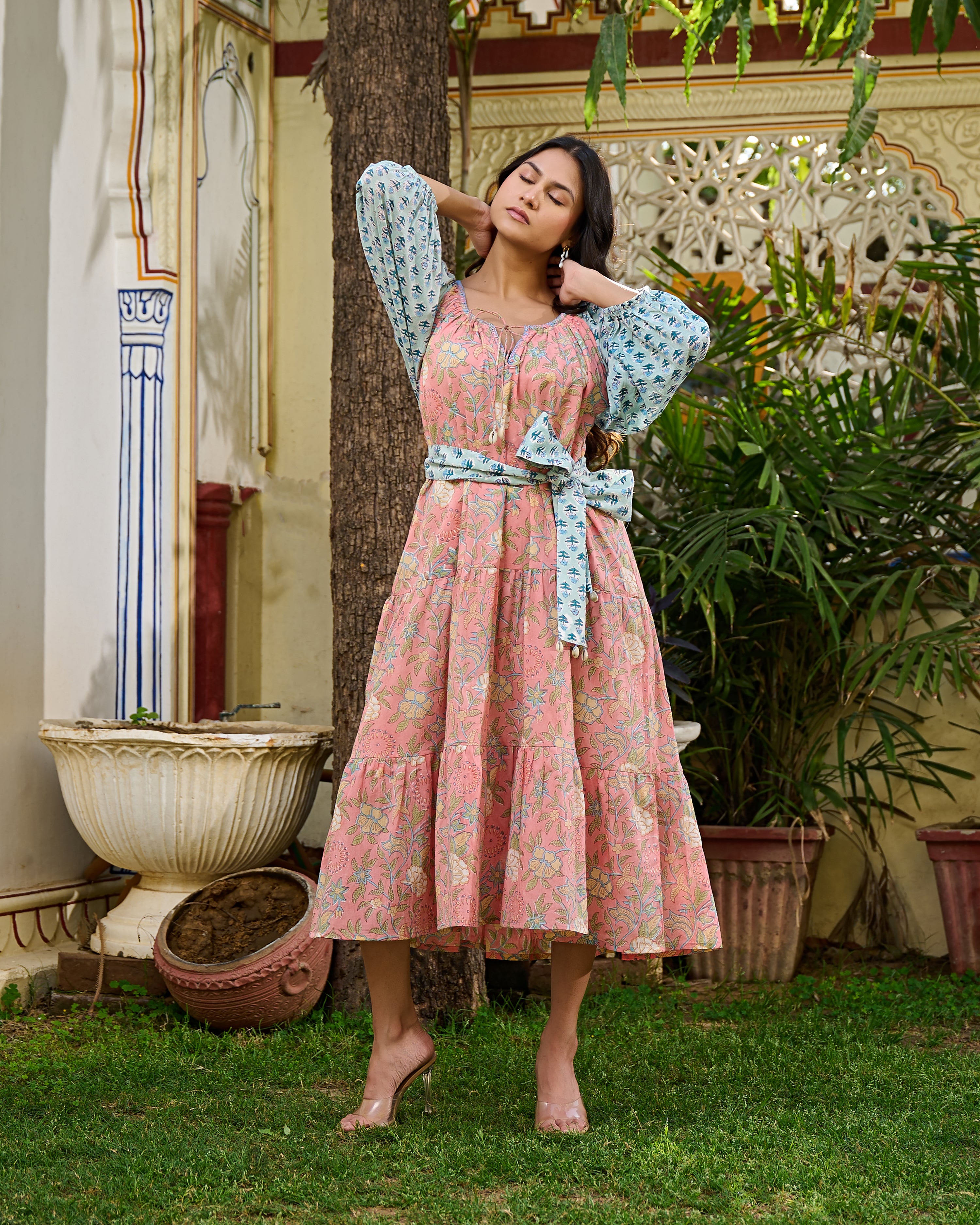 Block printed dresses