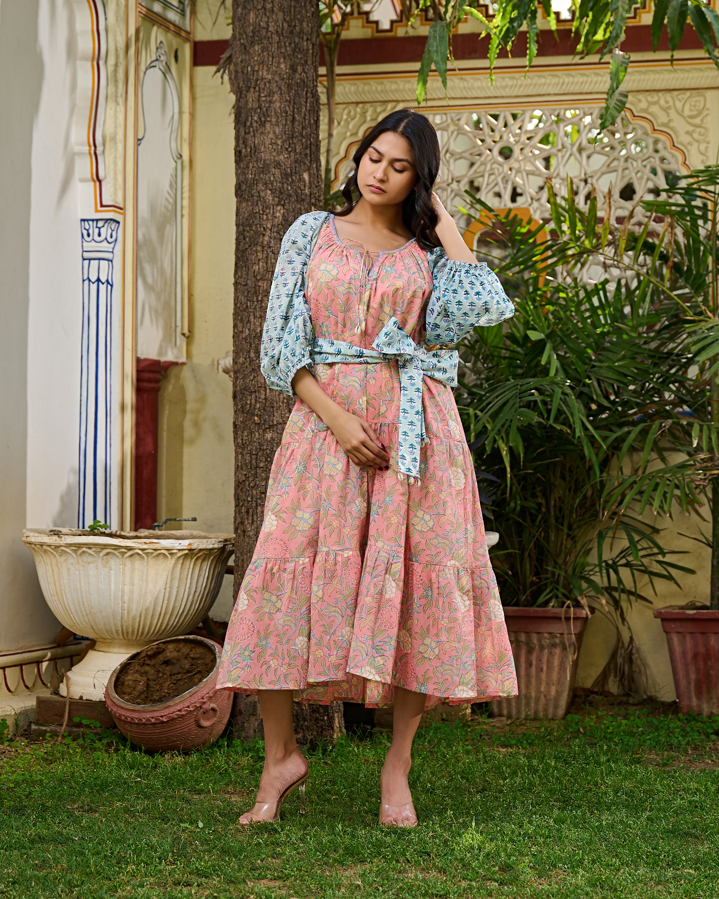 Block printed dresses