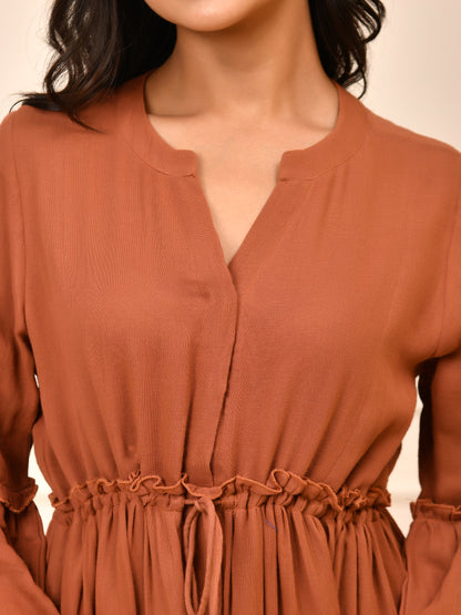 Amber Tiered Cotton Midi Dress