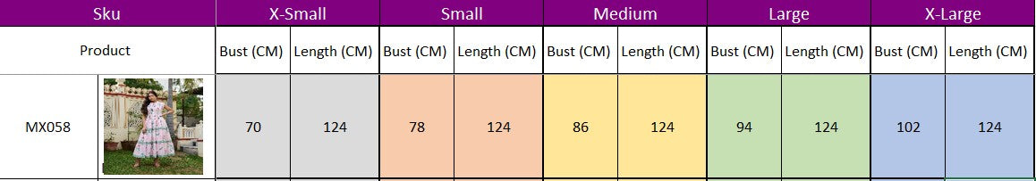 Floral Hand Block Print Neo Green Cotton Maxi Dress Sleeveless Tiered Dress