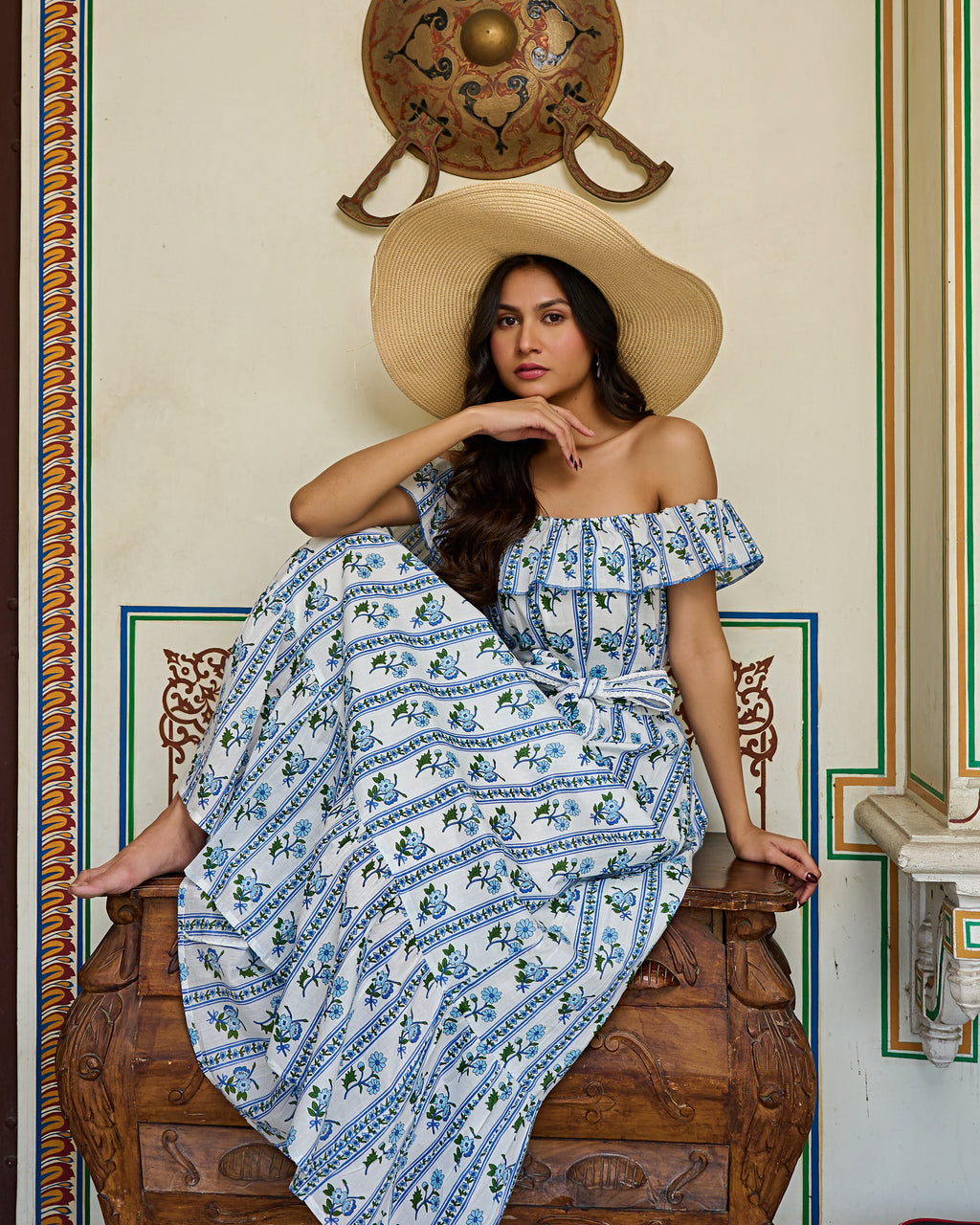 Block printed dresses