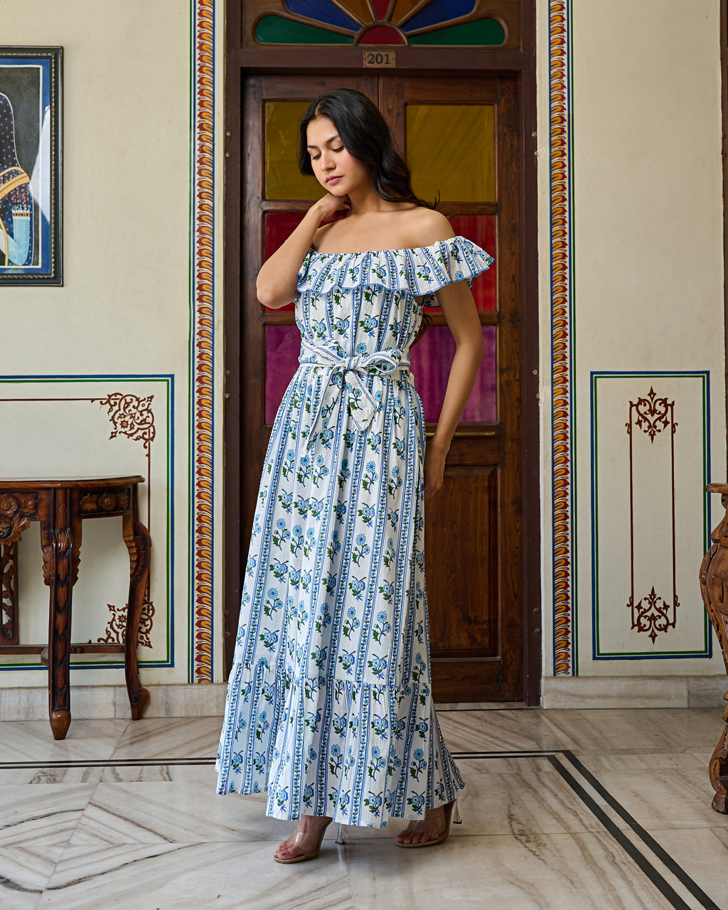 Block printed dresses