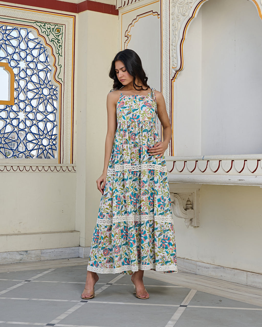 Block printed dresses