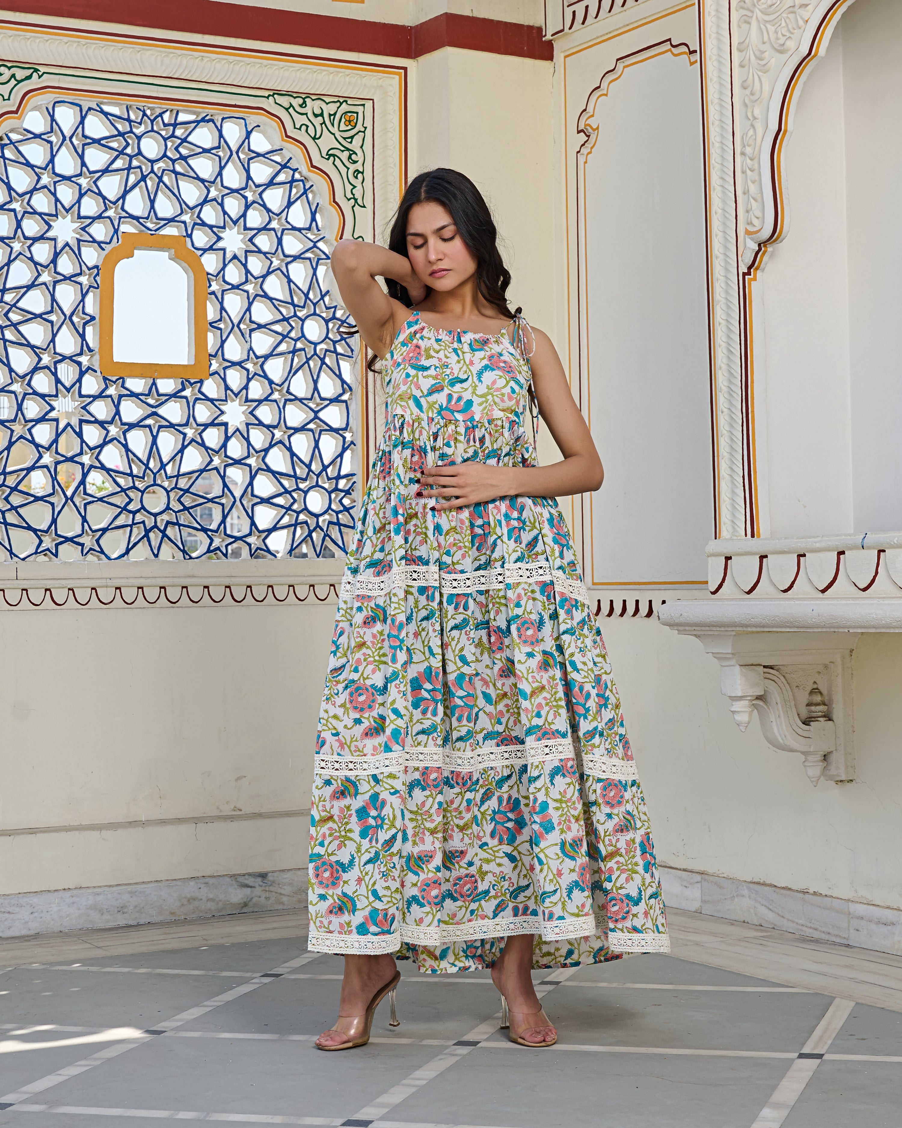 Block printed dresses