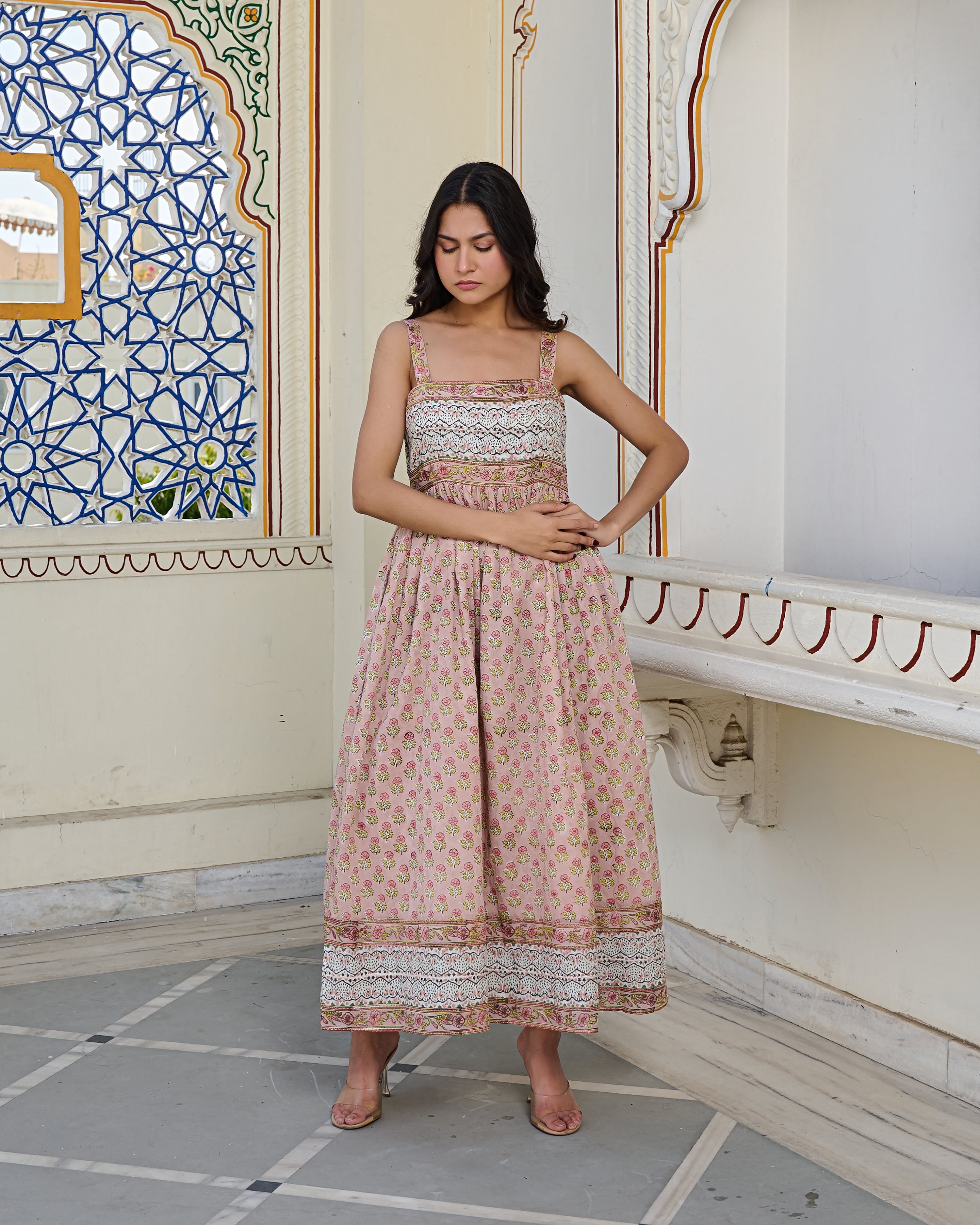 Block printed dresses