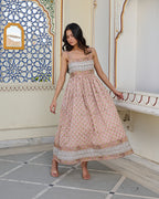 Block printed dresses