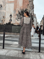 Hand Block Printed Cotton Hailey Midi Dress