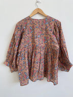Beautiful Hand Block printed Cotton Flower Top