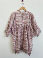 Beautiful Hand Block printed Cotton Mini Dress