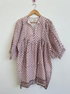 Beautiful Hand Block printed Cotton Mini Dress